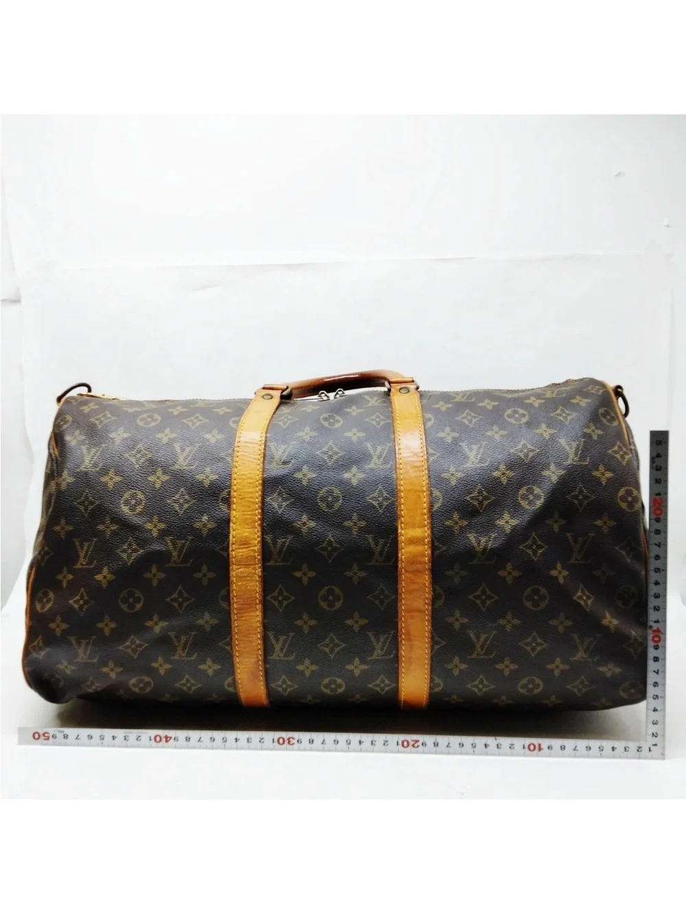Authentic Vintage Louis Vuitton Keepall Bandouliere 55 Monogram Travel Duffle